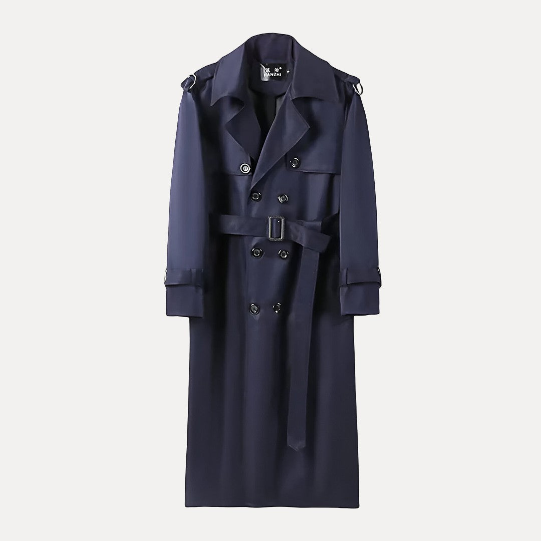 Jack – Trench Uomo Lungo Sopra il Ginocchio Stile British