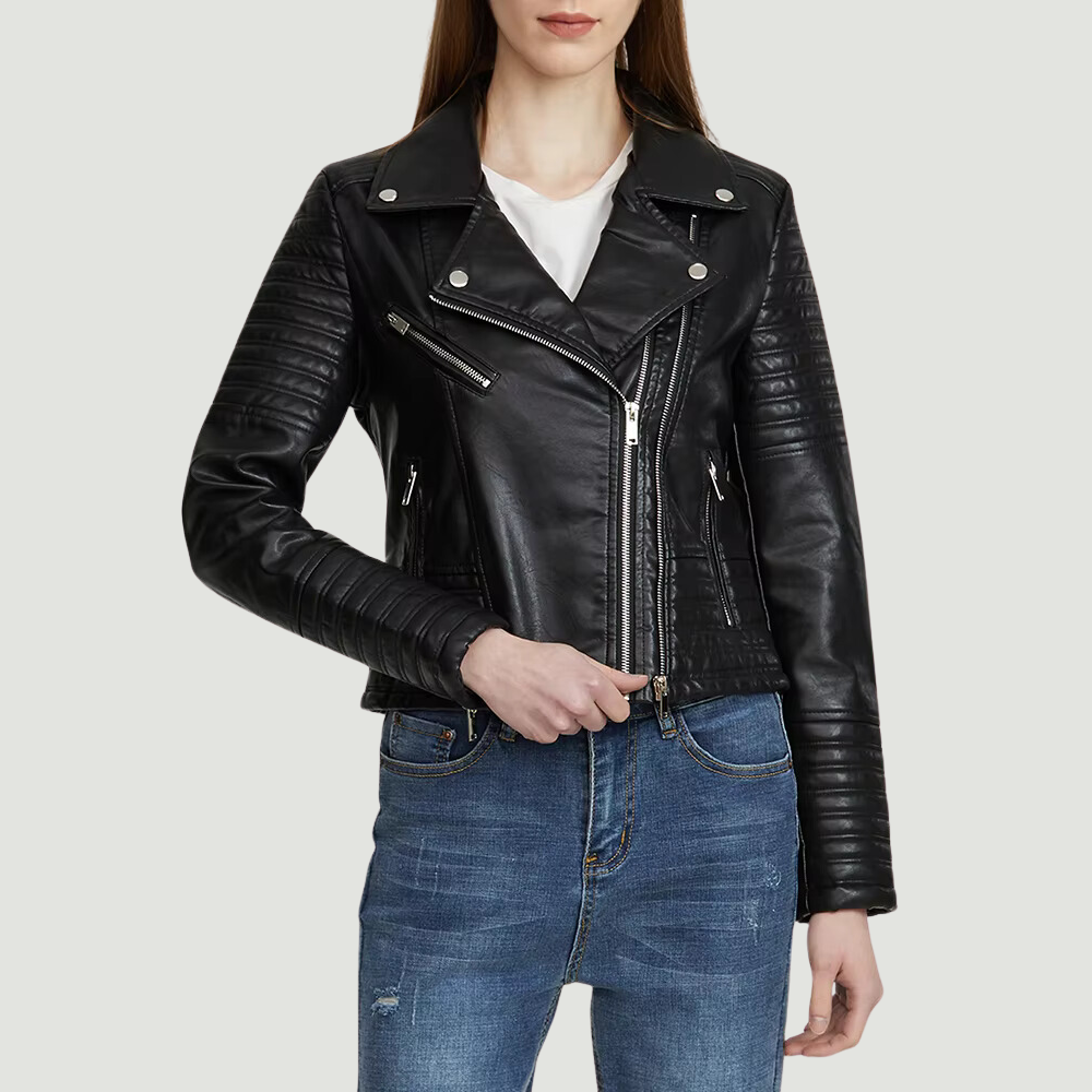 Daniella – Giacca Biker da Donna in Ecopelle | Stile Grintoso & Versatile